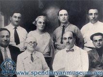 Spendiaryan with lecturers of Yerevan Conservatory (Yerevan)