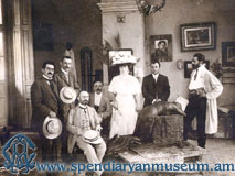 Spendiaryan with his friends Sergey Merkurov's studio (Yalta, 1902)