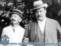 Ալեքսանդր Սպենդիարյանը և Ալեքսանդր Գլազունովը (Սուդակ 1912թ.)