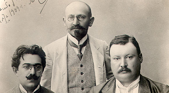 Alexander Aslanov, Alexander Spendiaryan, Alexander Glazunov (1909)